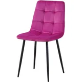 Hti-Living Stuhl Mesa Velvet Pink