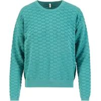 Blutsgeschwister Chic Promenade Sweatshirt diamond knit petrol S