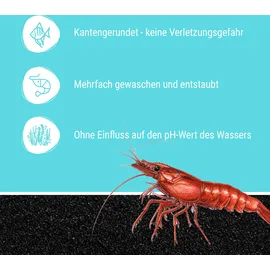 Schicker Mineral Aquariumsand schwarz 25 kg