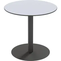 Paperflow meet powered by PAPERFLOW Gartentisch CROSS grau rund 80,0 x 80,0 x 75,0 cm