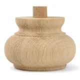 Holzando Holzfüße für Möbel aus Eiche ø110 - naturbelassenes Holz - ideal für Restauration & Reparatur - Möbelfüße Holz in Verschiedene Größen & Materialien erhältlich