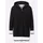 CREATION L Kapuzenstrickjacke schwarz-weiß 42