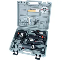 Brüder Mannesmann Werkzeuge Werkzeugset Elektrogerätesatz, 4-tlg., Elektrogerätesatz silberfarben