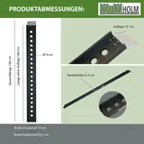 Baumarktplus TRUTZHOLM Auffahrschiene 194cm Traglast 200kg Alu schwarz Auffahrrampe Verl... Schwarz 2 x Auffahrschienen 194 cm 400 kg Auffahrrampen Verladerampen