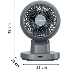 Rowenta Turbo Swift Compact 23 cm Tischventilator Blau