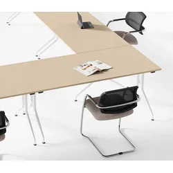 Büro Tisch stapelbar 140-160 cm Lewo 7