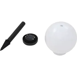 vidaXL Solarleuchte Kunststoff 20 cm 3 Stück weiß