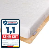 Newentor® Matratzen Topper 180x200cm H4 H5 Hart, Matratzentopper 180x200 Gel Boxspringbett Schlafsofa, Mattress Topper 180x200 Bett Gelschaum Bezug Kaltschaum 7CM Höhe