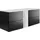 Rodan Waschbeckenunterschrank mit Regal & Arbeitsplatte – Weiß & Schwarz Waschbeckenunterschrank Schubladen Soft-Close – Hängender Badezimmer Unterschrank – 46 x 140 x 57 cm – Modern & robust