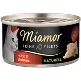 Miamor Feine Filets naturelle Huhn & Shrimps 24 x 80 g