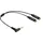 DeLock Audio Splitter 3,5mm Klinken-Stecker / 2x Klinken-Buchse 0,25m (66242)