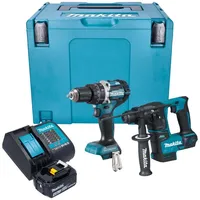 Makita Schlagbohrmaschine DLX 2278 SM1J Kombo Kit + DHP