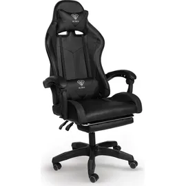 Trisens Gaming-Stuhl Kunststoff Schwarz