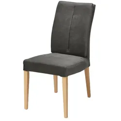 Woodford Esszimmerstuhl mit Steppung im Rücken Badu , grau , Maße (cm): B: 51 H: 98 T: 65.0