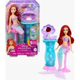 Mattel Disney Princess Schminkmuschel Meerjungfrau-Arielle-Modepuppe & Schminktisch m