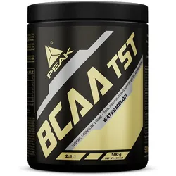 PEAK BCAA - TS-Technology - 500g - Geschmack Watermelon I 38 Portionen I verzweigtkettige Aminosäuren I 2:1:1 (Leucin : Isoleucin : Valin) I schnelle Resorption I vegan 500 g