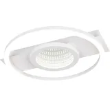 Trio Reality LED-Deckenleuchte WHEELER, R64801131, 16W, 2000lm, 4000K, weiß