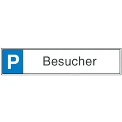 SafetyMarking Parkplatzschild Alu B520xH110 mm Besucher