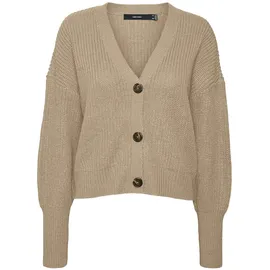 Vero Moda VMLEA LS V-Neck Cuff Cardigan Braun XS