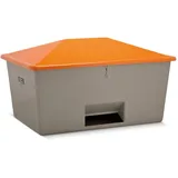 Cemo GmbH CEMO Streugutbox 2200 Liter mit Entnahme grau/orange