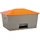 Cemo GmbH CEMO Streugutbox 2200 Liter mit Entnahme grau/orange