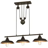 Westinghouse Iron Hill 3-flg. E27 31 cm geölte Bronze