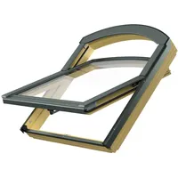 FAKRO Rundbogenfenster FTP/B Z6 134x119 natur, Schwingfenster, Z6