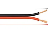 goobay 67728 Lautsprecherkabel rot/schwarz CCA, 10 m Querschnitt 2 x 0,75 mm2