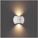 VIVIHEYDAY LED Wandleuchte mit Bewegungsmelder, Kabellose LED Innen Akku Wandlampe, Drei Farben Licht, USB Aufladbare Wandlampe Nachtlicht, für Treppe, Schlafzimmer, Schrank, Flur, 2/4/6 Stück weiß