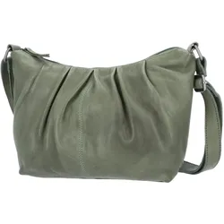 The Skandinavian Brand Damen Ledertasche, Schultertasche  grün