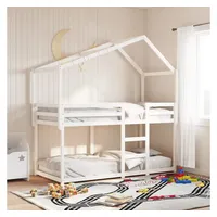 VidaXL Dach für Kinderbett Weiß 213x95,5x144,5 cm Massivholz Kiefer
