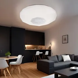 GLOBO Deckenleuchte 1x LED 21W verspiegelt weiß