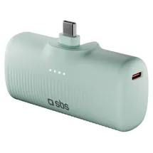 OEM SBS EcoPower 5000 mAh 10w Powerbank integriertem Usb-c-anschluss - Grün