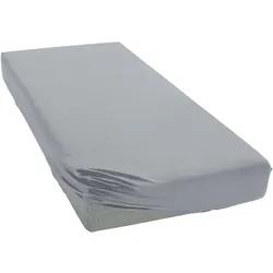 Spannbettlaken »ELASTIC 5002«, für Matratzen bis 35 cm Höhe, 95% Baumwolle, hochwertig, langlebig, 72721665-0 platinfarben 1 St.