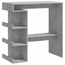 vidaXL Bartisch mit Regal 100 x 50 x 101,5 cm Grau