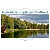 Calvendo Impressionen Augsburger Stadtwald (Wandkalender 2026 DIN A4 quer),