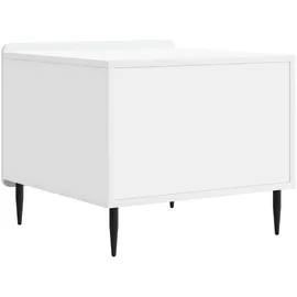 vidaXL Couchtisch mit Schubladen Weiß 49 x 50 x 42 cm Holzwerkstoff