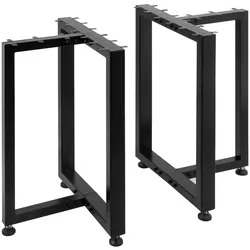 VEVOR Tischbein Matell Tischgestell Tragfähigkeit 800 kg 46x41 Cm Möbelwerkstatt Beine für Tischplatte Zwei Tischbeine Metall Schwarz