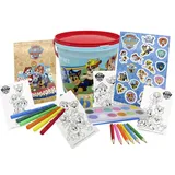 PAW PATROL Farbkasten 46 teiliges Aktivitätsset im Eimer mit Stiften Stickern Wasserfarben