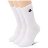 Champion Unisex 3er Pack Crew Socks', Weiss, 39-42