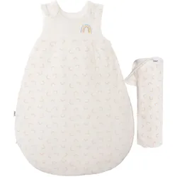 Babyschlafsack LILIPUT "Regenbogen", Baby, Gr. 65, weiß, 100% Baumwolle, Schlafsäcke, bestehend aus Schlafsack mit Decke