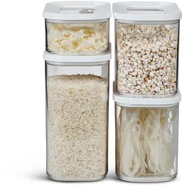 Mepal Frischhaltedose rechteckig weiß 2 x 1,0 l, 1 x 1,5 l, 1 x 0,425 l