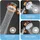 EasyMaxx Duschkopf Water-Control Bis zu 65% Wassersparen Spar Stopp Funktion 3 Strahl Modi Regendusche Turbo Brause optimaler Wasserdruck Bad [Silber]