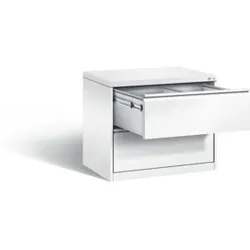 C+P Hängeregistraturschrank Acurado, H733xB787xT590mm, Front Verkehrsweiß, Korpus Verkehrsweiß (12912-312)
