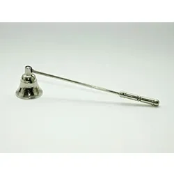 HundB Kerzenlöscher Kerzenlöscherstab Kerzenzange Kerzenauslöscher verchromt ca 26cm Glocke Ø5cm für Kerzen Licht Dekoration Haushalt