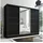 A&J MöbelLand Schiebetürenschrank AURELIA 2 200 x 0 x 0 cm Schwarz