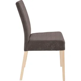 Home Affaire 4-Fußstuhl Umag Polyester braun 2er Set