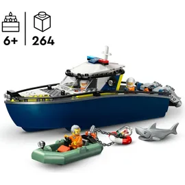LEGO City Verfolgungsjagd im Polizeiboot 60456