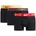 Trunk Boxershorts Schwarz Rot Orange XL 3er Pack