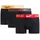 Nike Trunk Boxershorts Schwarz / Rot / Orange XL 3er Pack
